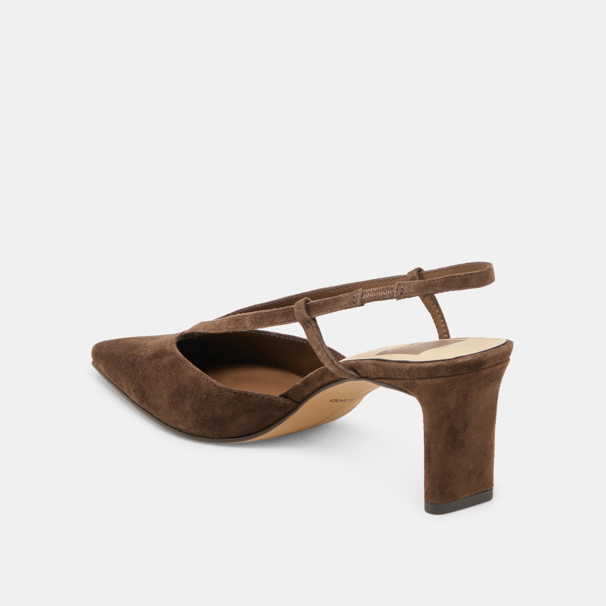 Ginay Dk Brown Suede Heels | Dolce Vita Women