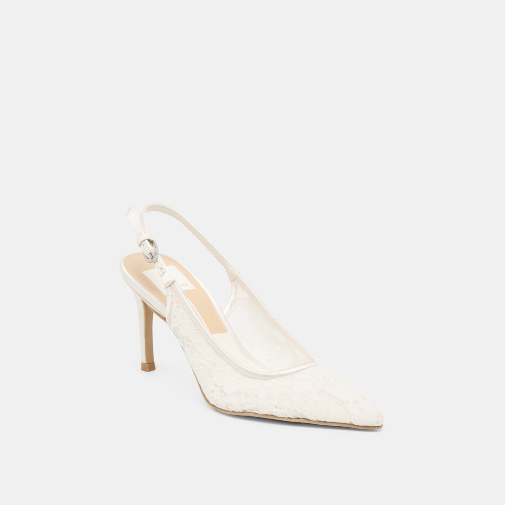 Yami True White Lace Heels | Dolce Vita Women