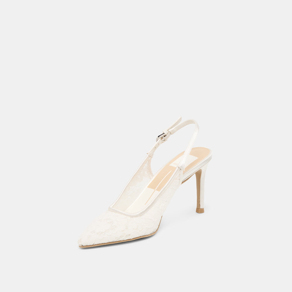 Yami True White Lace Heels | Dolce Vita Women