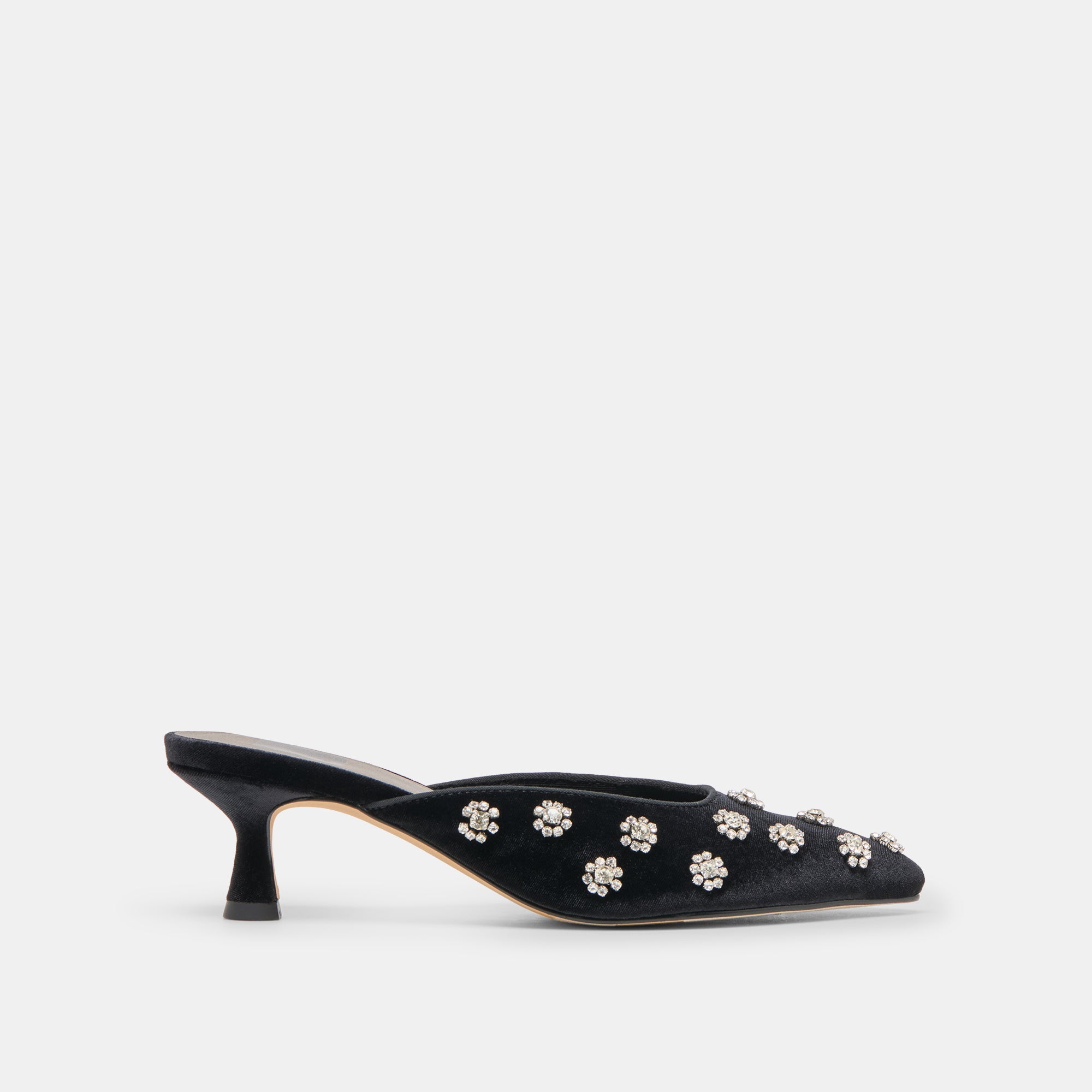 Clara Nero Velvet Heels | Women Dolce Vita