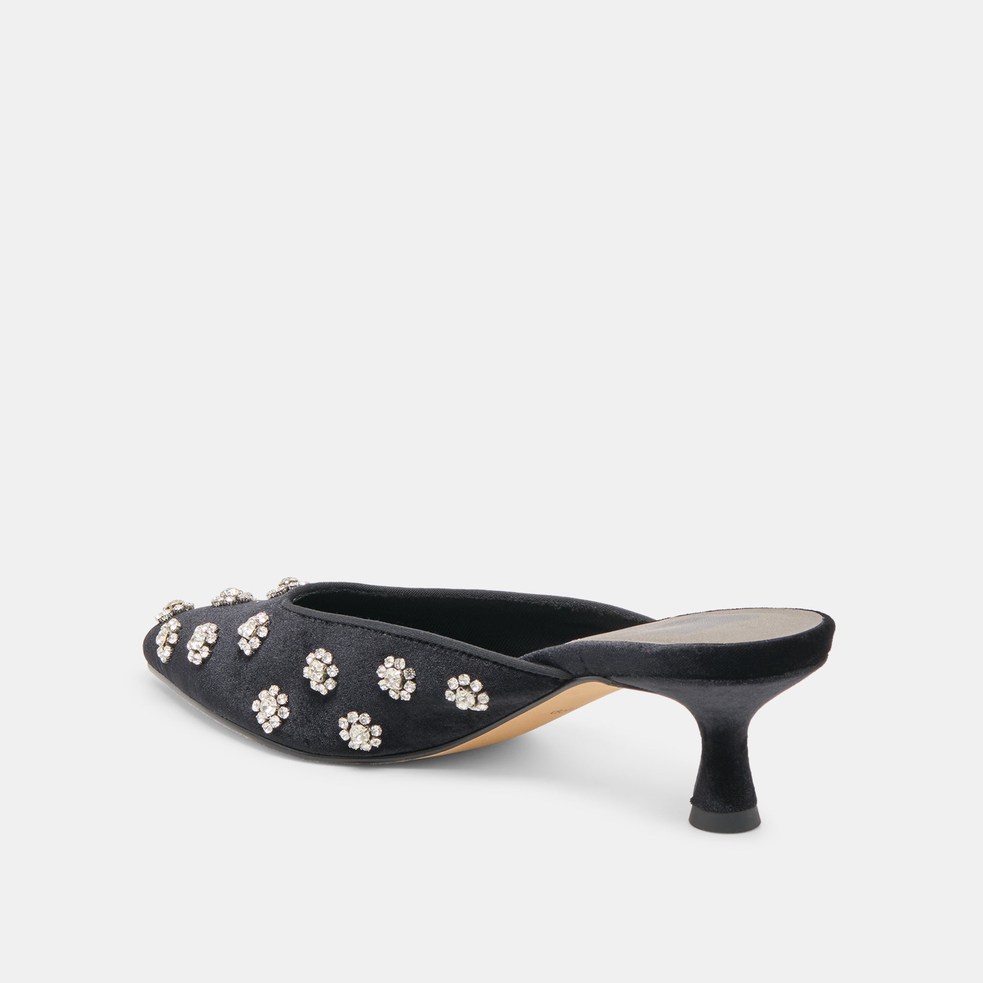 Clara Nero Velvet Heels | Women Dolce Vita