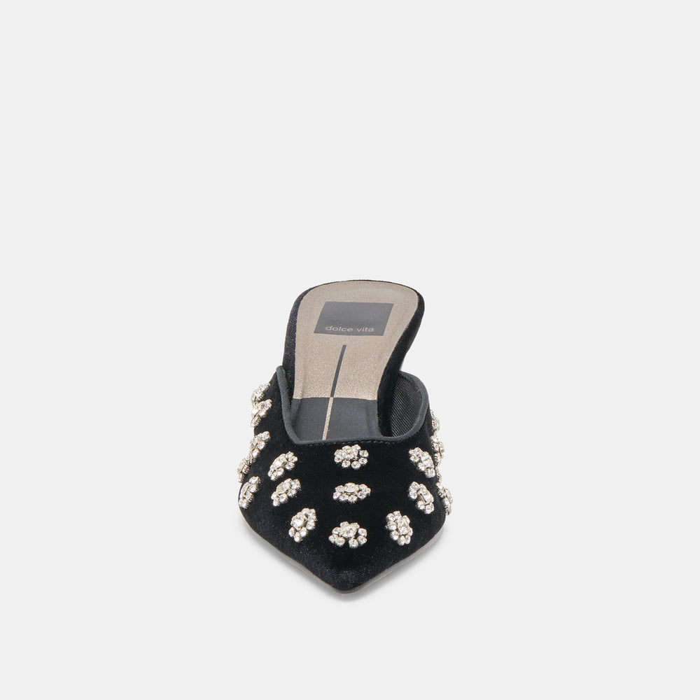 Clara Nero Velvet Heels | Women Dolce Vita