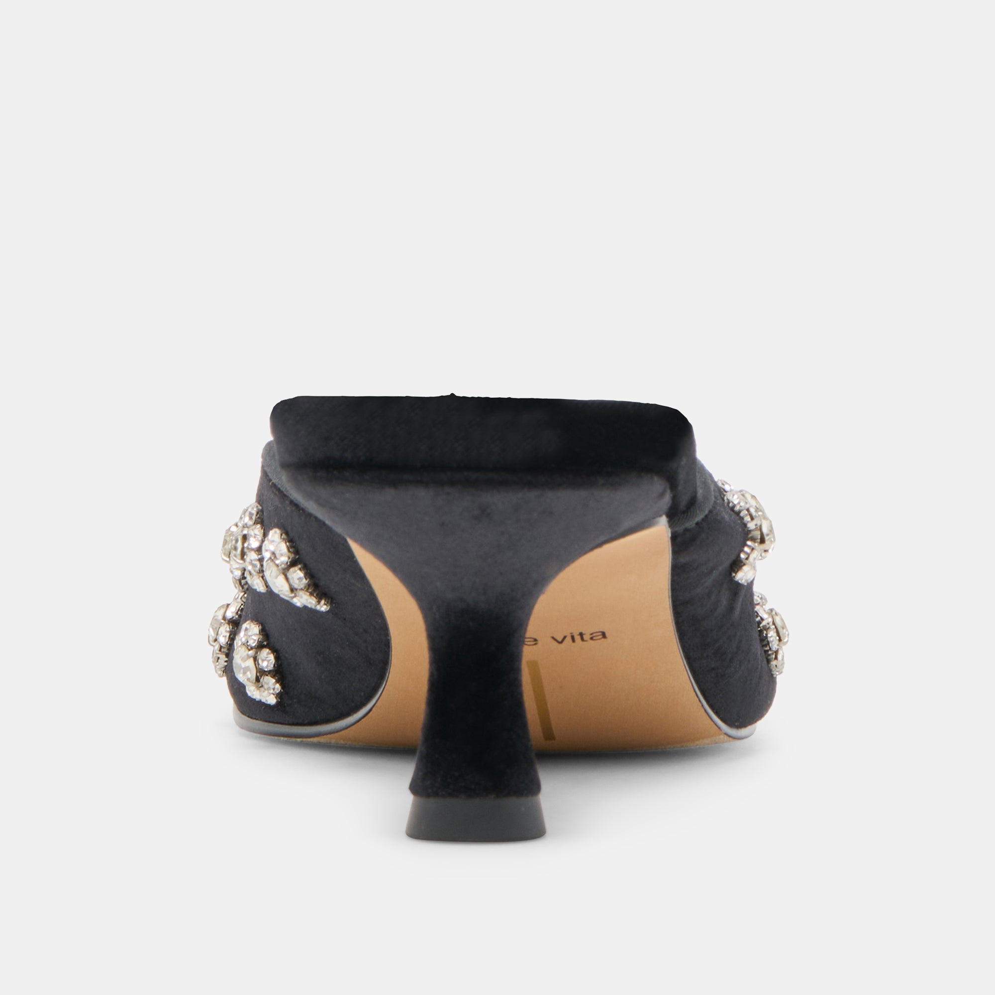 Clara Nero Velvet Heels | Women Dolce Vita