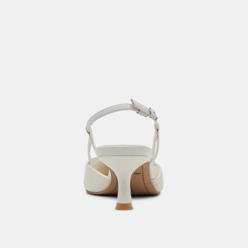 Odela White Leather Heels | Dolce Vita Women