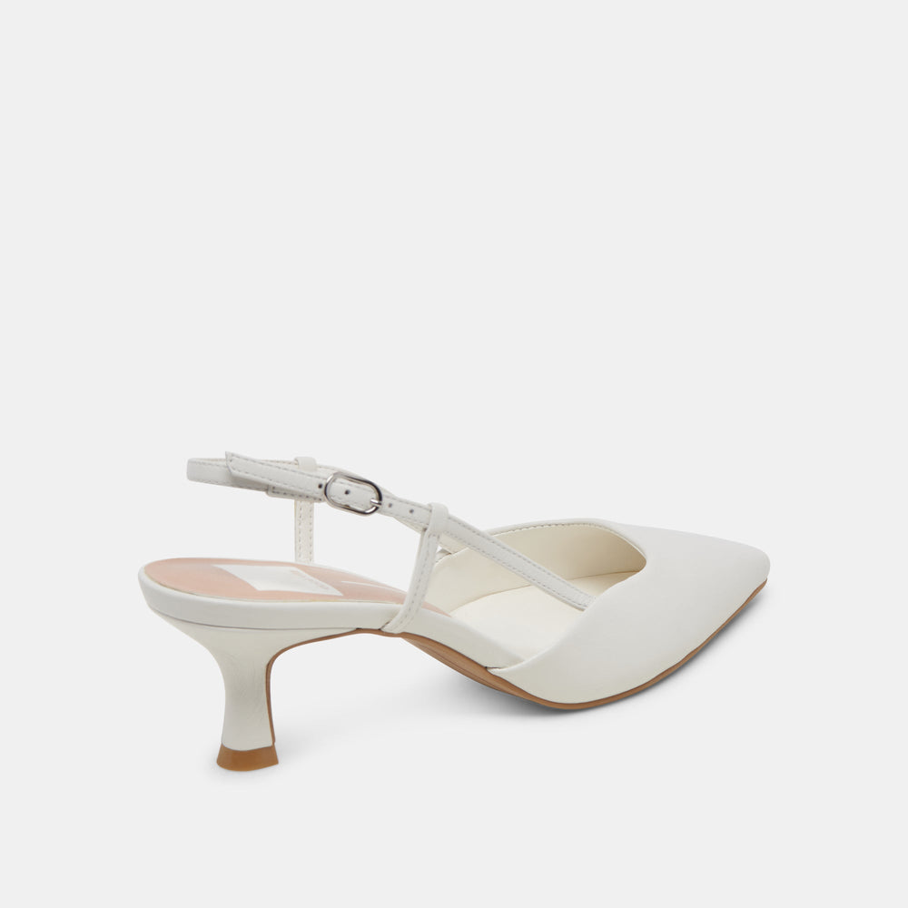 Odela White Leather Heels | Dolce Vita Women