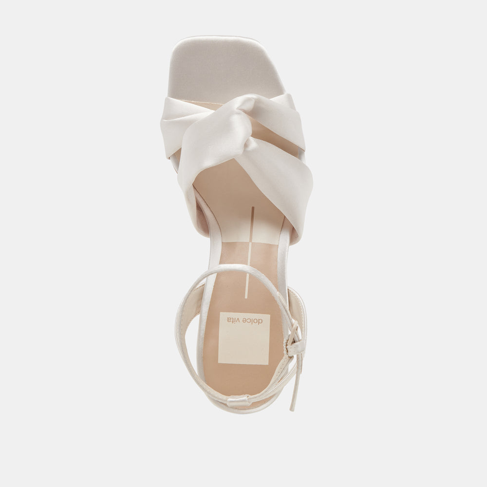 Brenna Ivory Satin Heels | Women Dolce Vita