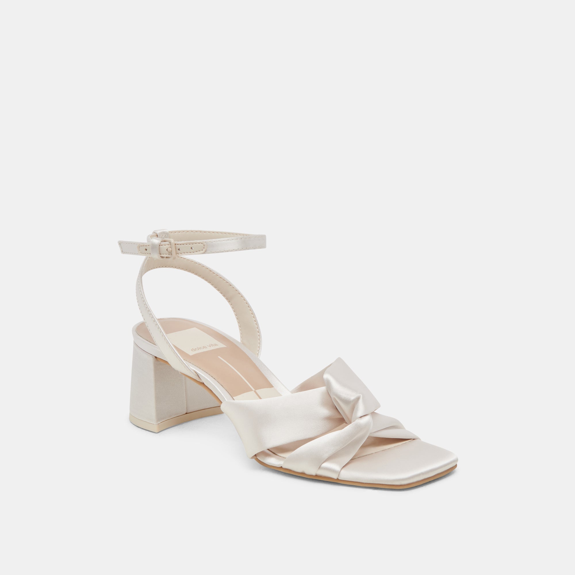 Brenna Ivory Satin Heels | Women Dolce Vita