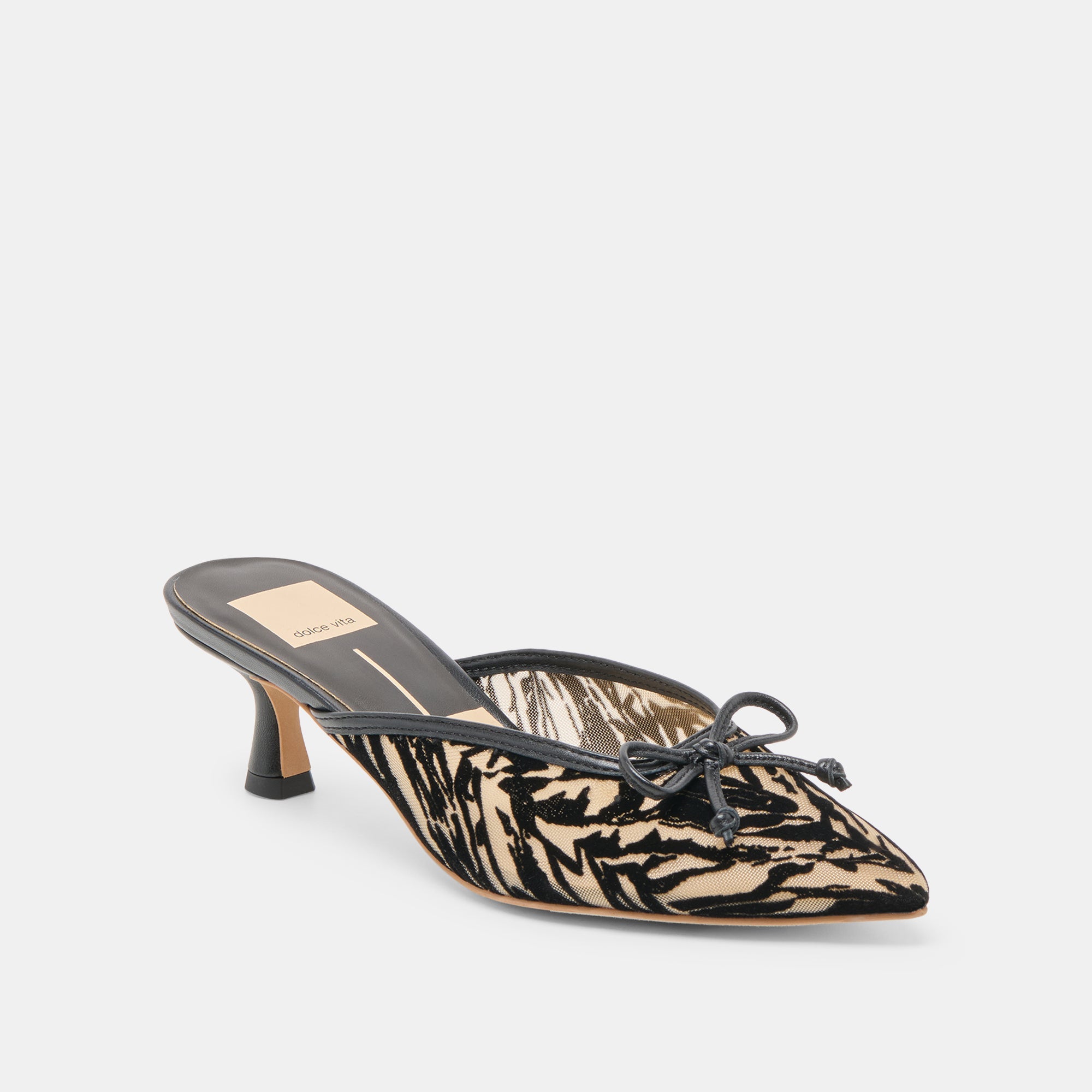 Cleo Zebra Velvet Mesh Heels | Dolce Vita Women