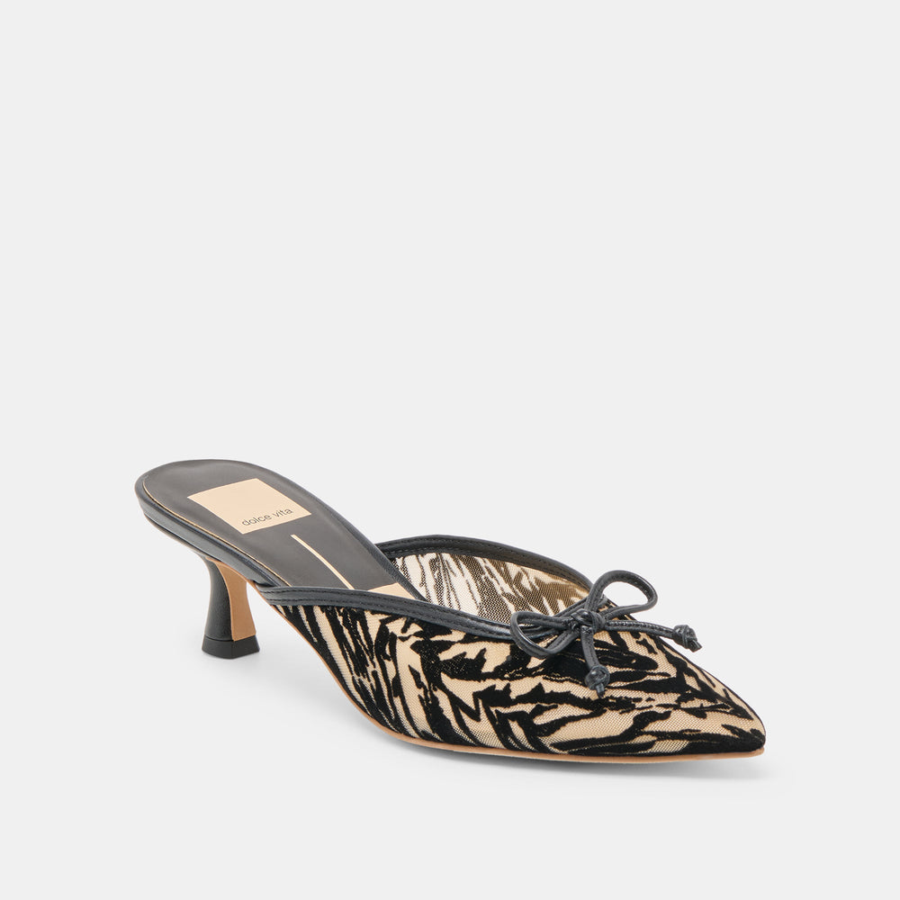 Cleo Zebra Velvet Mesh Heels | Dolce Vita Women