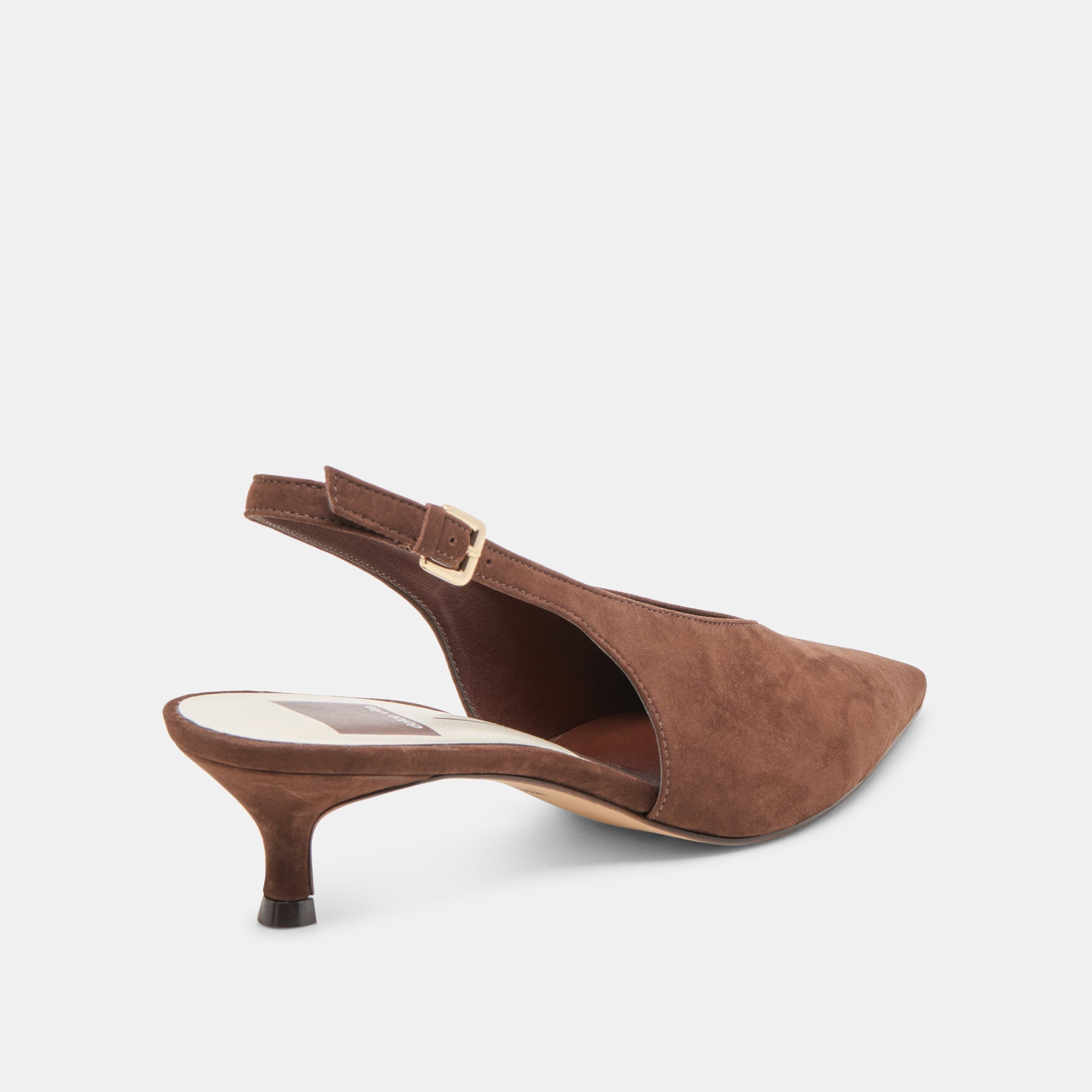 Alenna Dk Brown Suede Heels | Women Dolce Vita