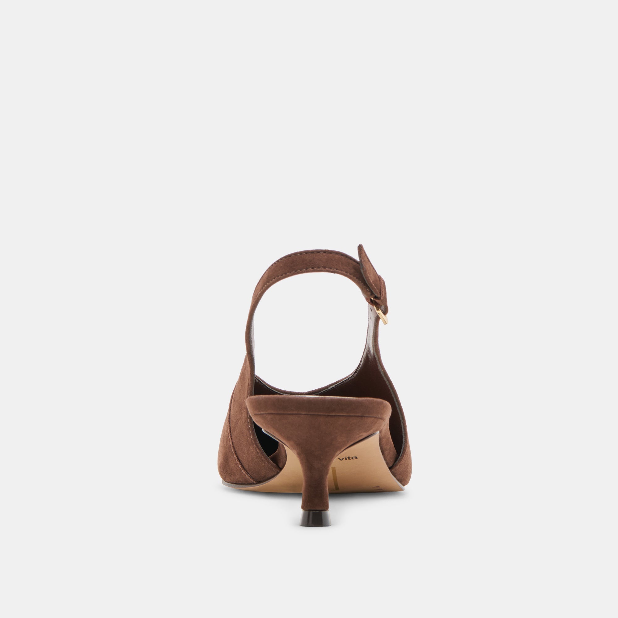 Alenna Dk Brown Suede Heels | Women Dolce Vita