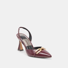 Malik Cranberry Crinkle Patent Heels | Dolce Vita Women