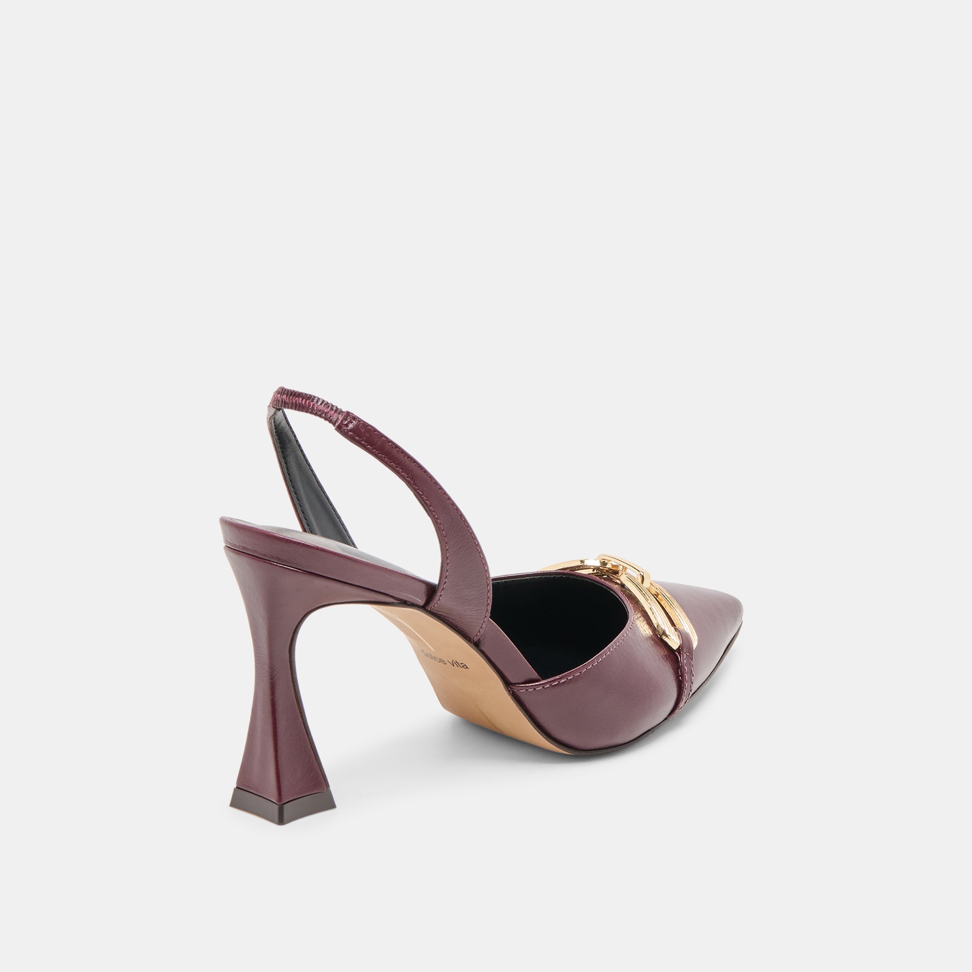 Malik Cranberry Crinkle Patent Heels | Dolce Vita Women