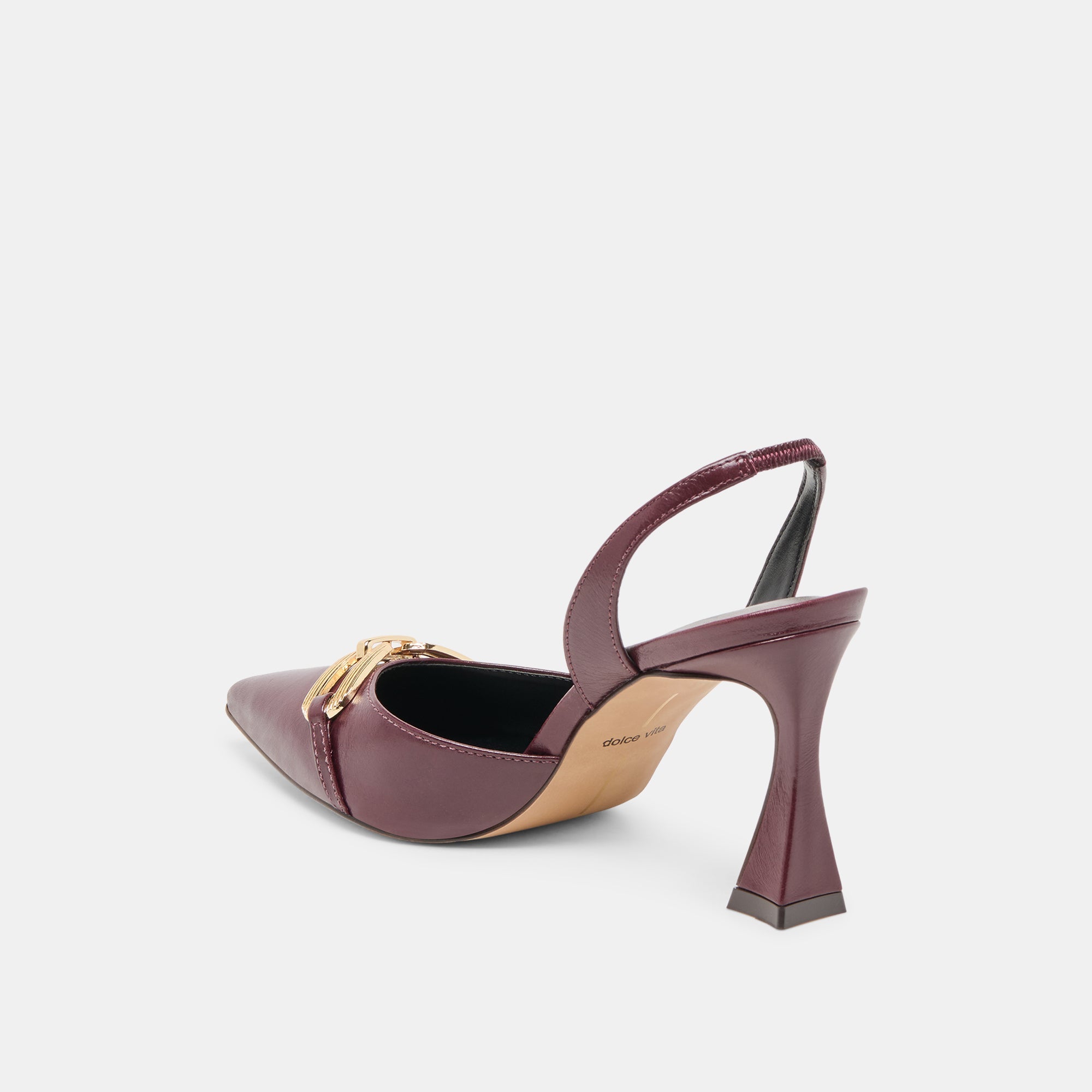 Malik Cranberry Crinkle Patent Heels | Dolce Vita Women
