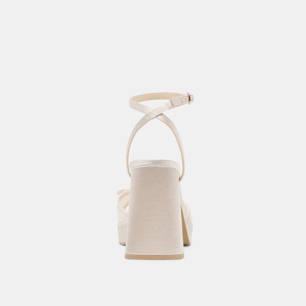 Pandor White Tulle Heels | Women Dolce Vita
