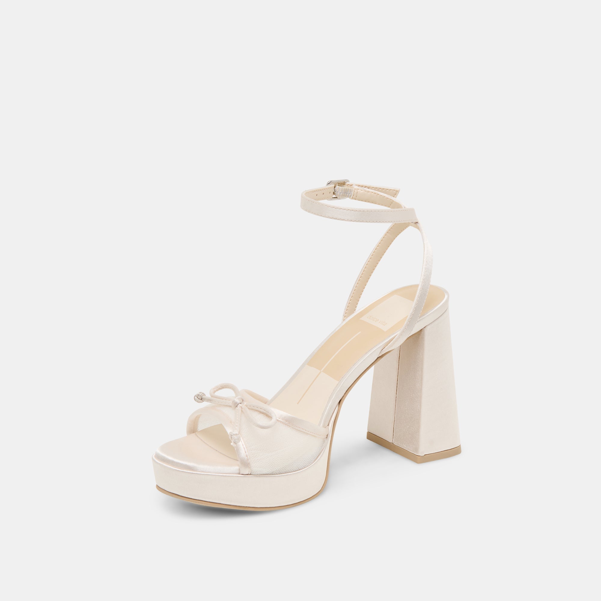 Pandor White Tulle Heels | Women Dolce Vita