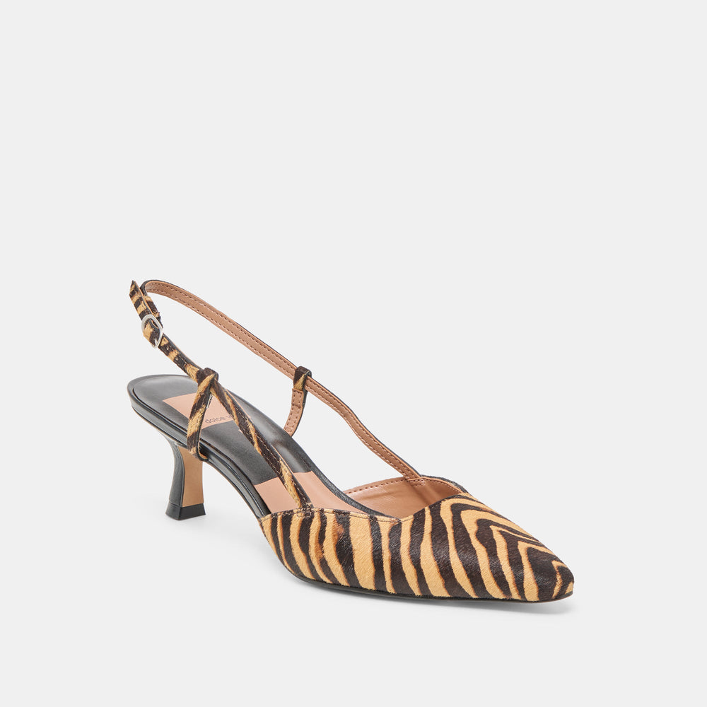 Odela Tiger Calf Hair Heels | Women Dolce Vita