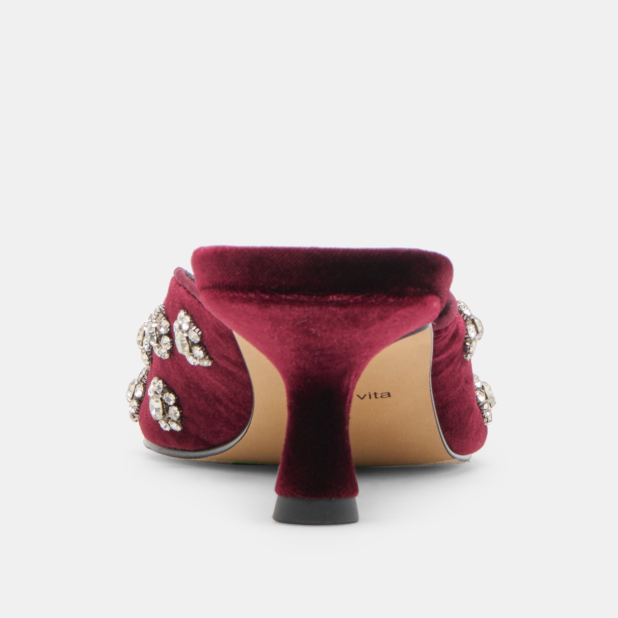 Clara Bordeaux Velvet Heels | Women Dolce Vita
