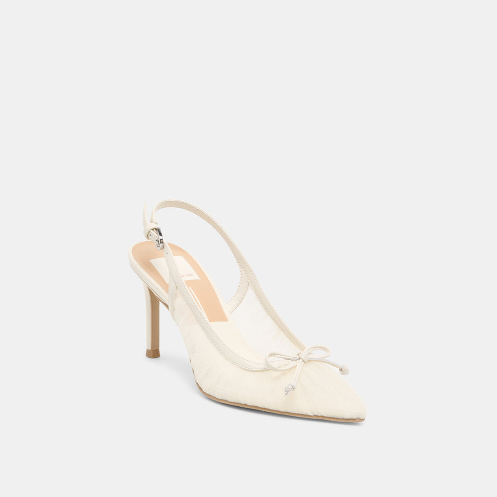 Yela White Tulle Heels | Dolce Vita Women