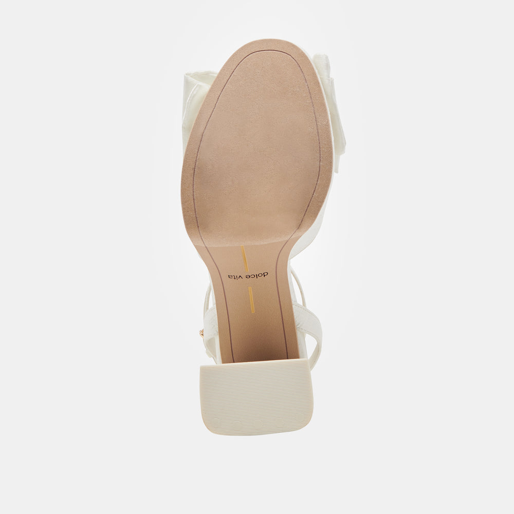 PATTON HEELS IVORY SATIN | Women Dolce Vita