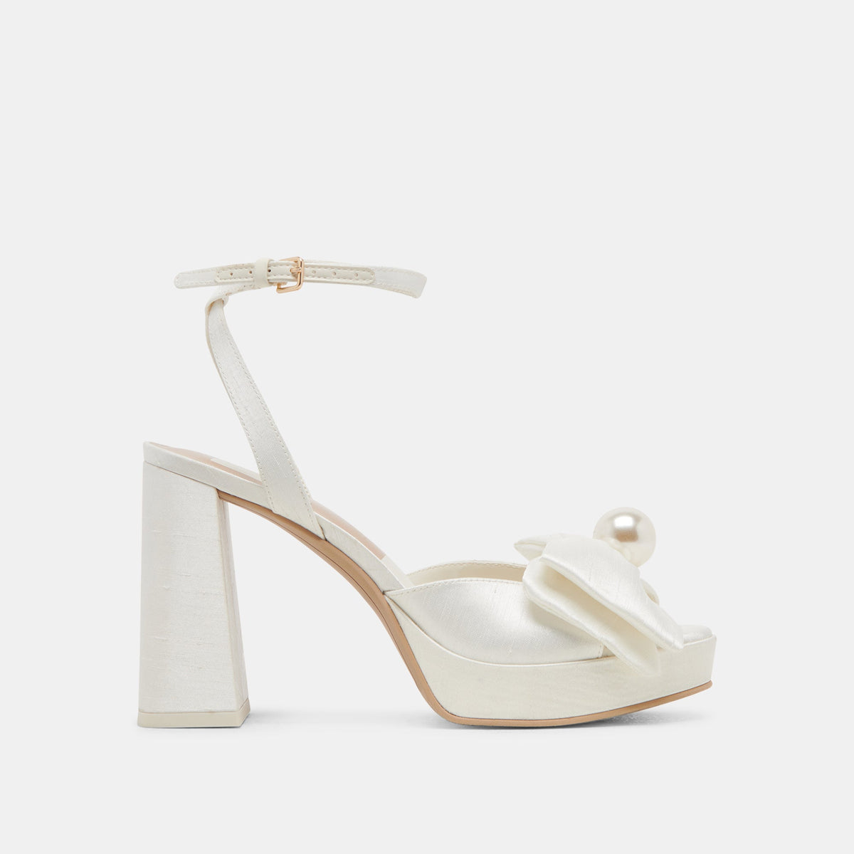 PATTON HEELS IVORY SATIN | Women Dolce Vita