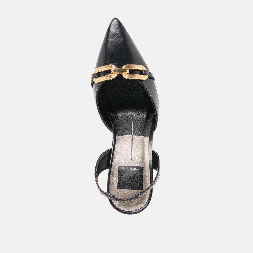 Malik Midnight Crinkle Patent Heels | Dolce Vita Women