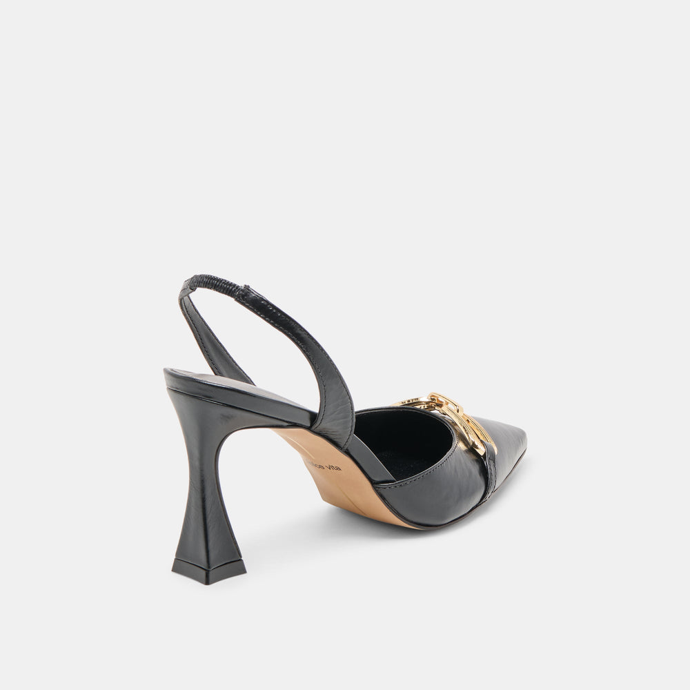 Malik Midnight Crinkle Patent Heels | Dolce Vita Women