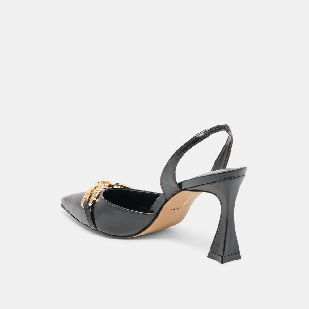Malik Midnight Crinkle Patent Heels | Dolce Vita Women