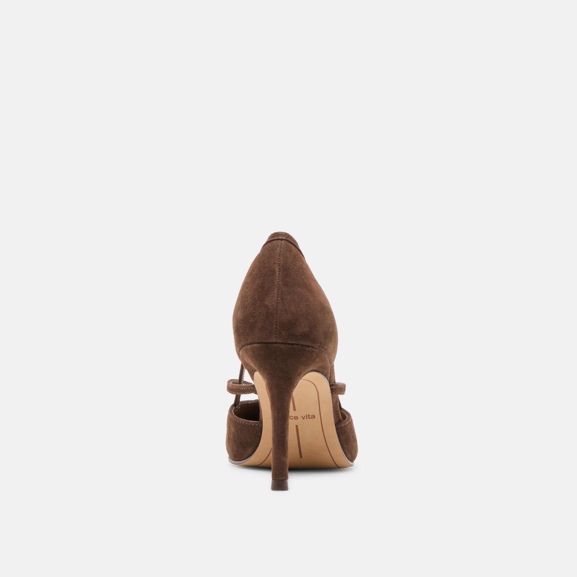 Kaine Dk Brown Suede Heels | Women Dolce Vita