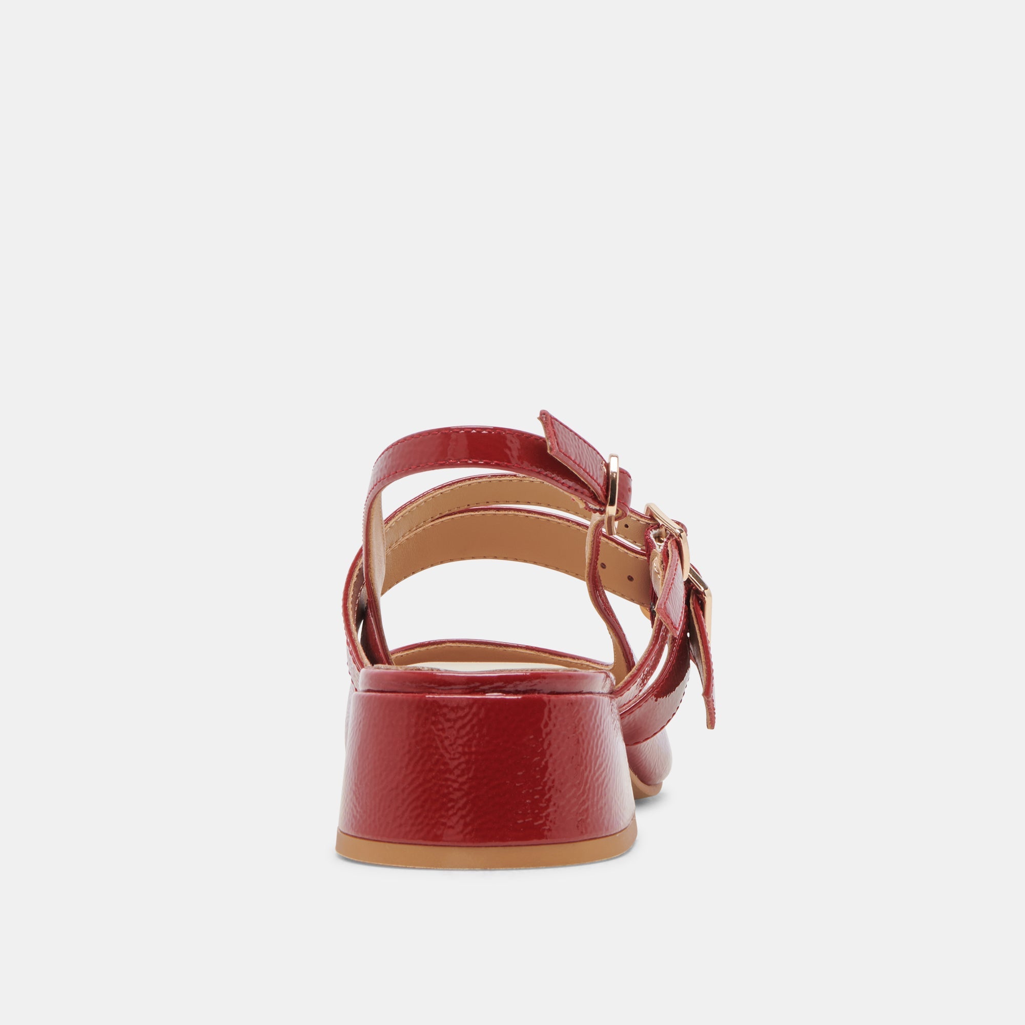 PATZY HEELS CRIMSON CRINKLE PATENT LEATHER | Dolce Vita Women
