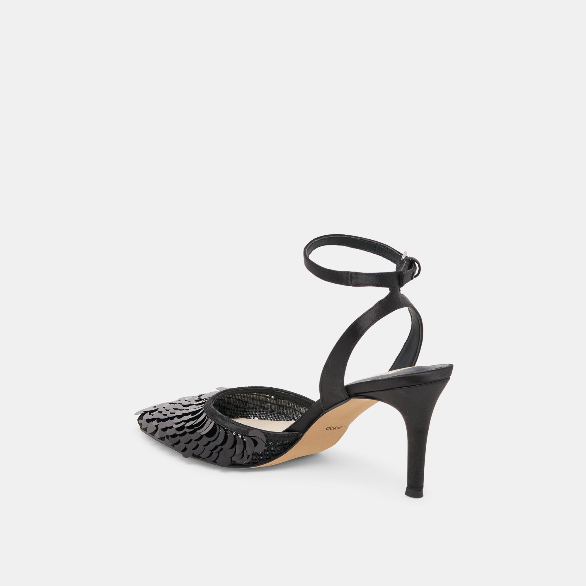 Elizza Confetti Onyx Woven Mesh Heels | Dolce Vita Women