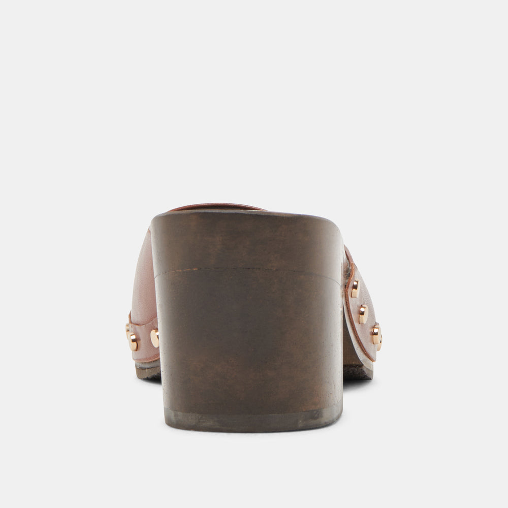 CAMYN HEELS BROWN LEATHER | Dolce Vita Women