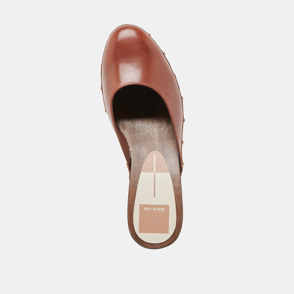 CAMYN HEELS BROWN LEATHER | Dolce Vita Women