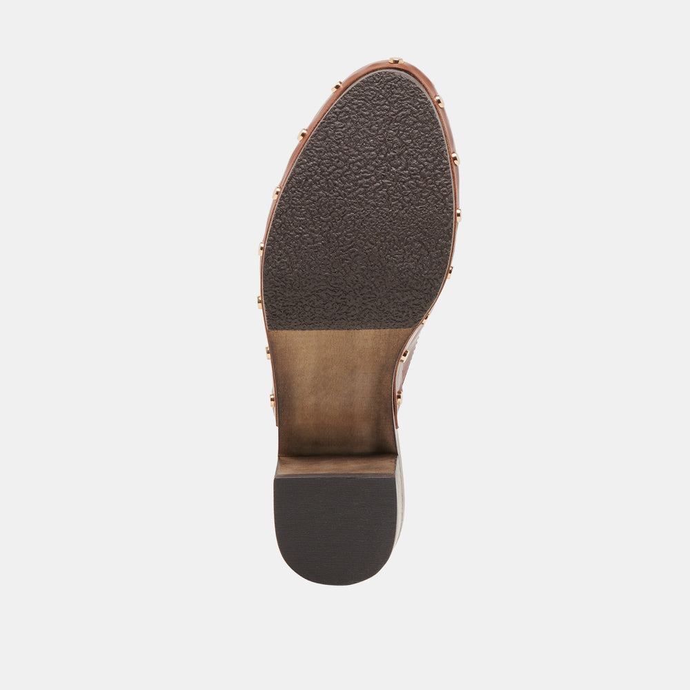 CAMYN HEELS BROWN LEATHER | Dolce Vita Women