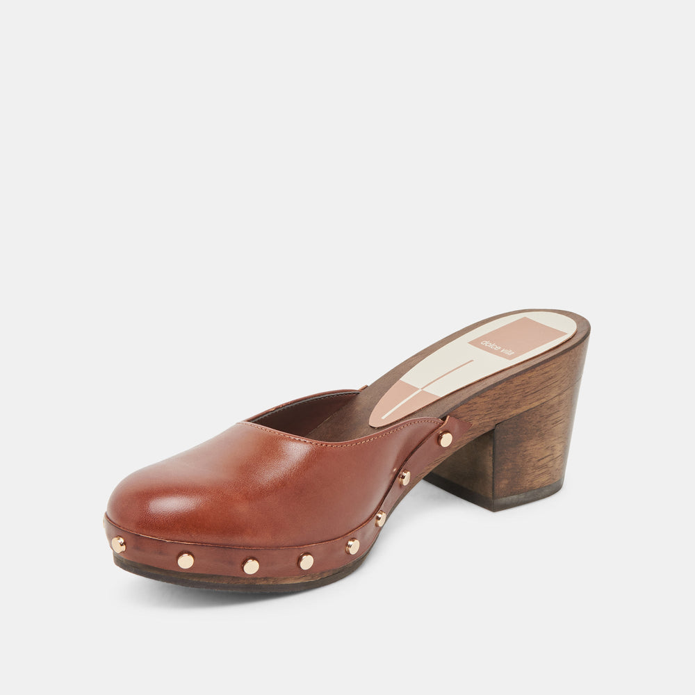 CAMYN HEELS BROWN LEATHER | Dolce Vita Women