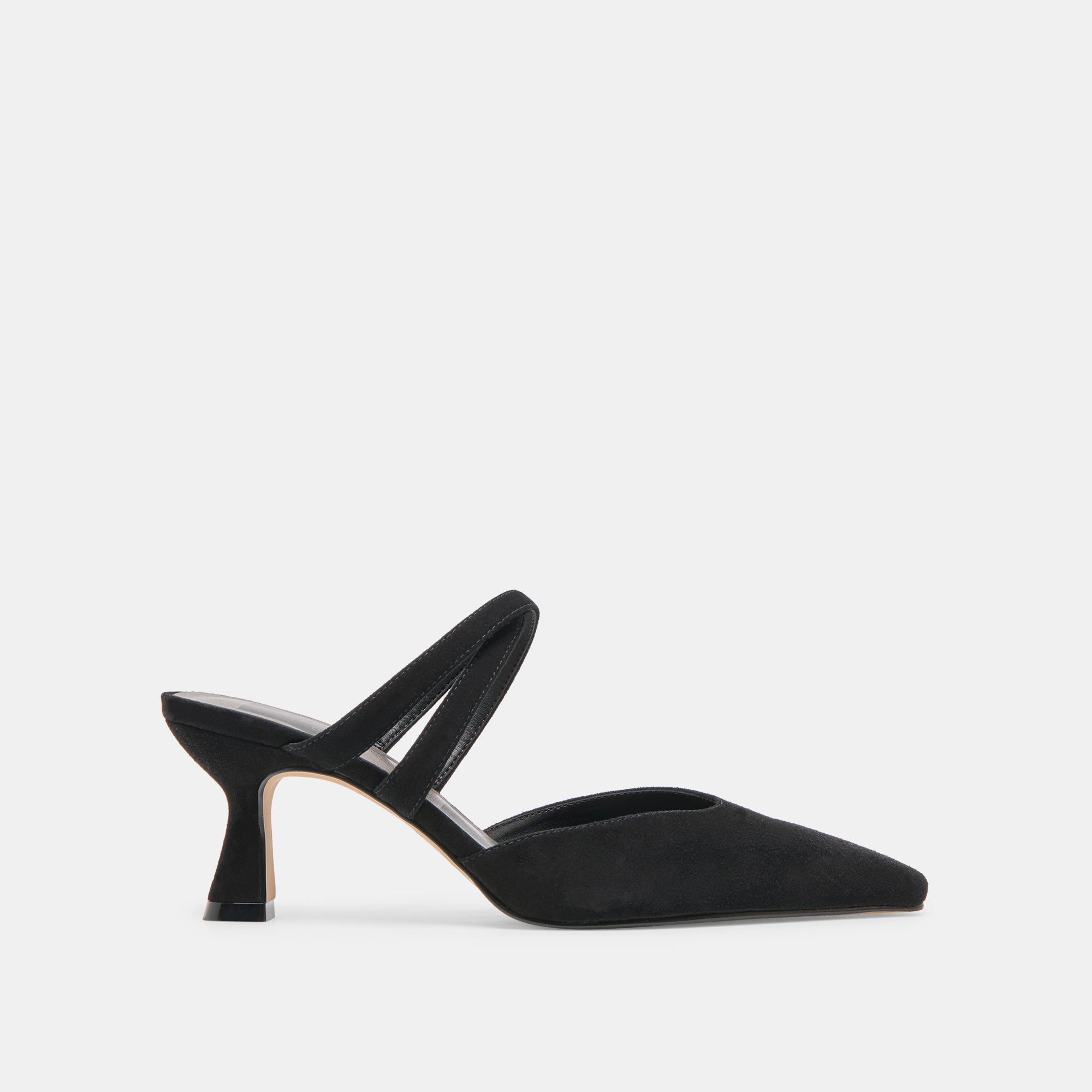 Linore Onyx Suede Heels | Women Dolce Vita