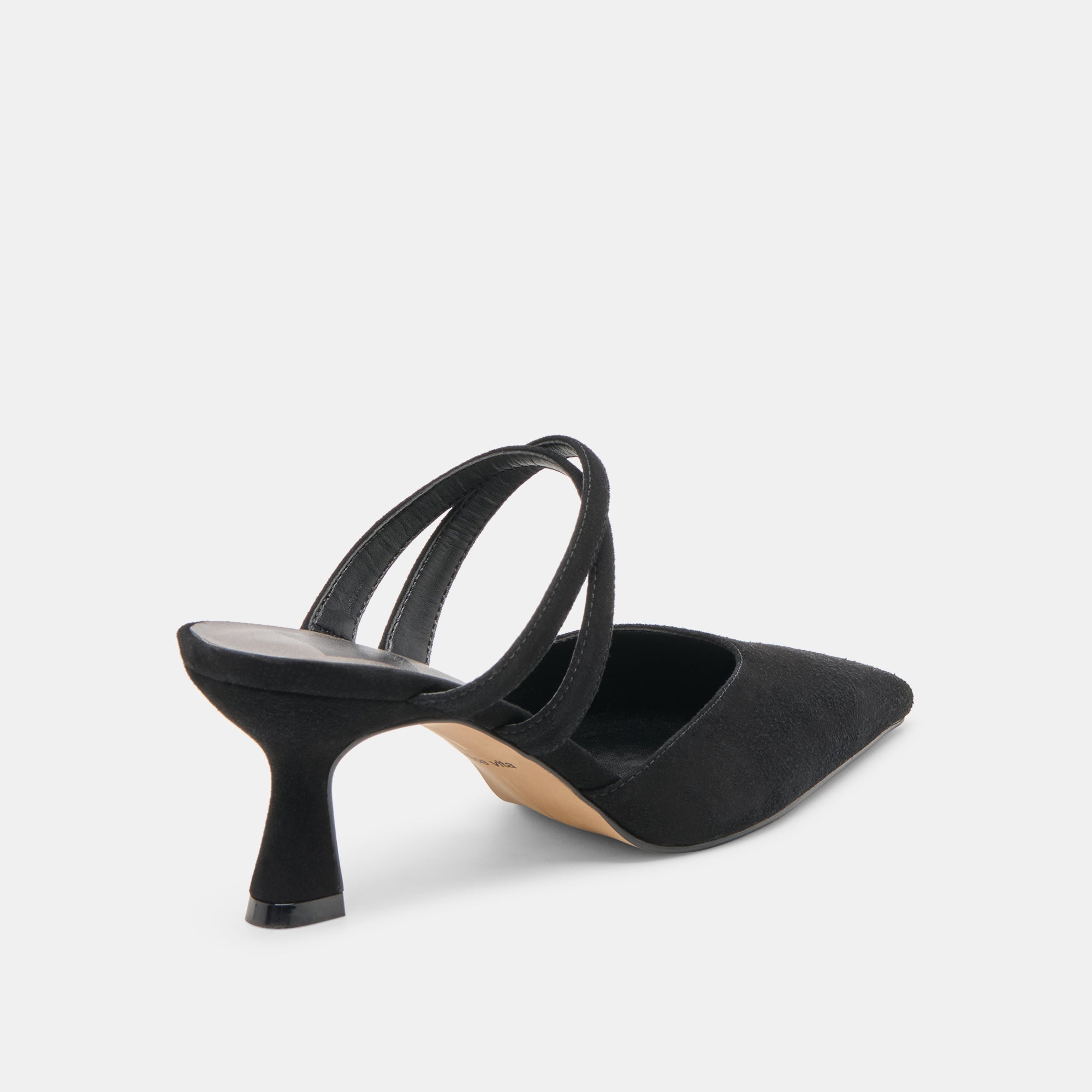 Linore Onyx Suede Heels | Women Dolce Vita