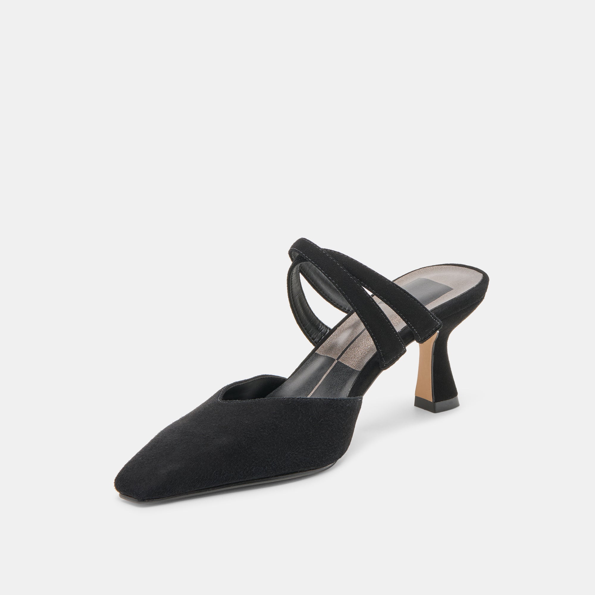 Linore Onyx Suede Heels | Women Dolce Vita