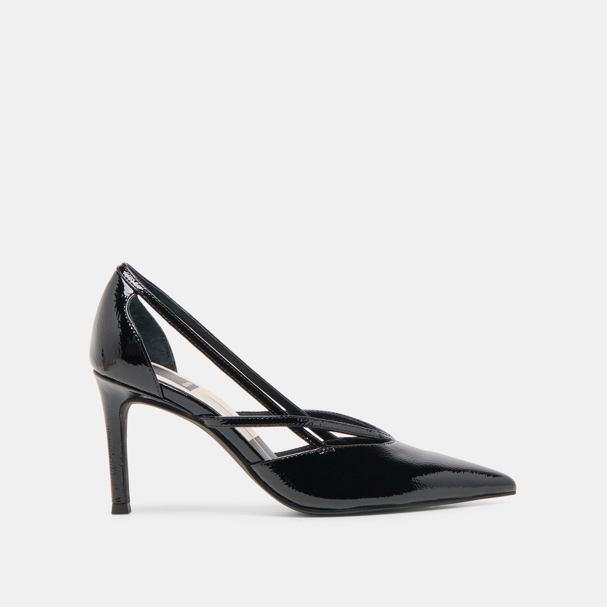 Kaine Midnight Crinkle Patent Leather Heels | Dolce Vita Women