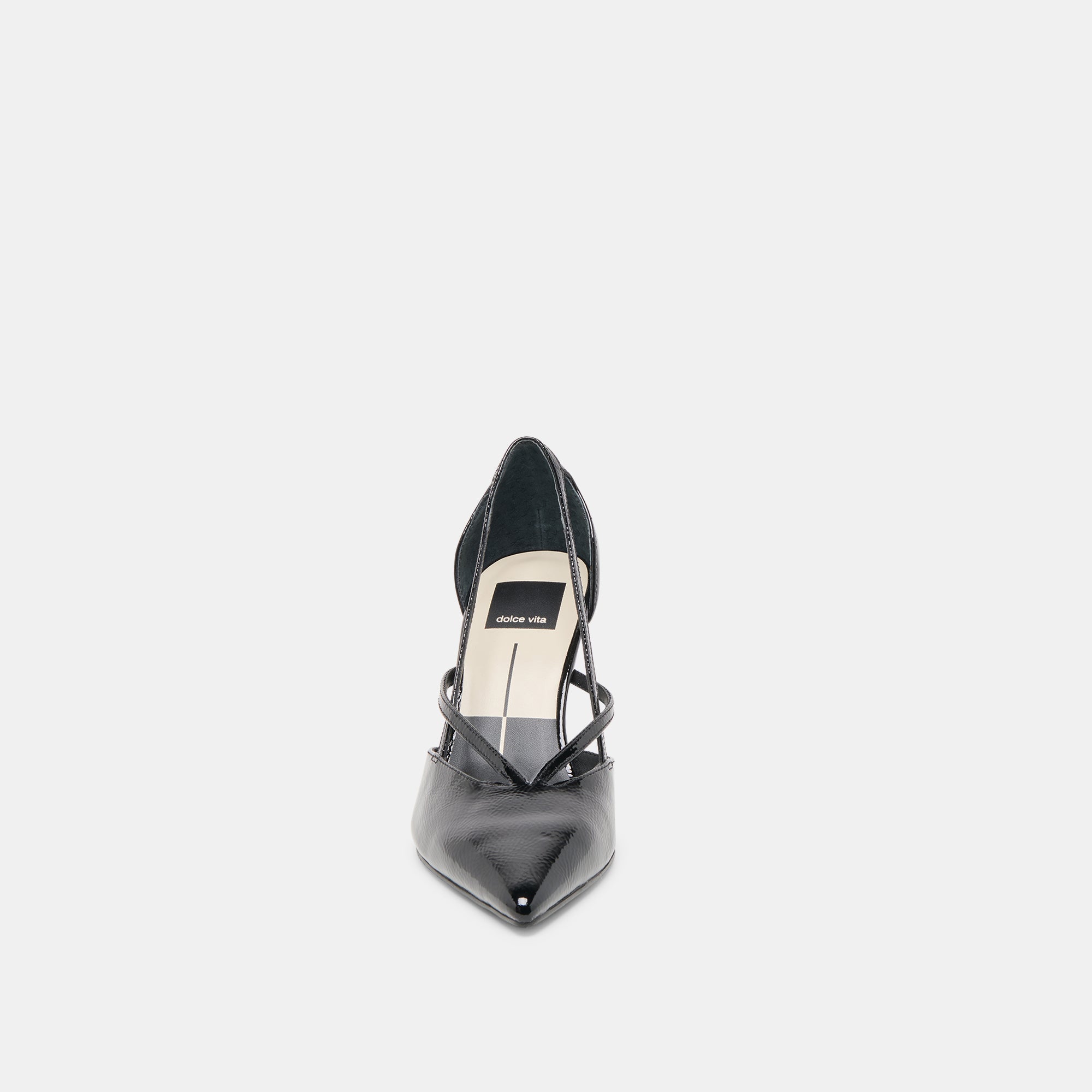 Kaine Midnight Crinkle Patent Leather Heels | Dolce Vita Women