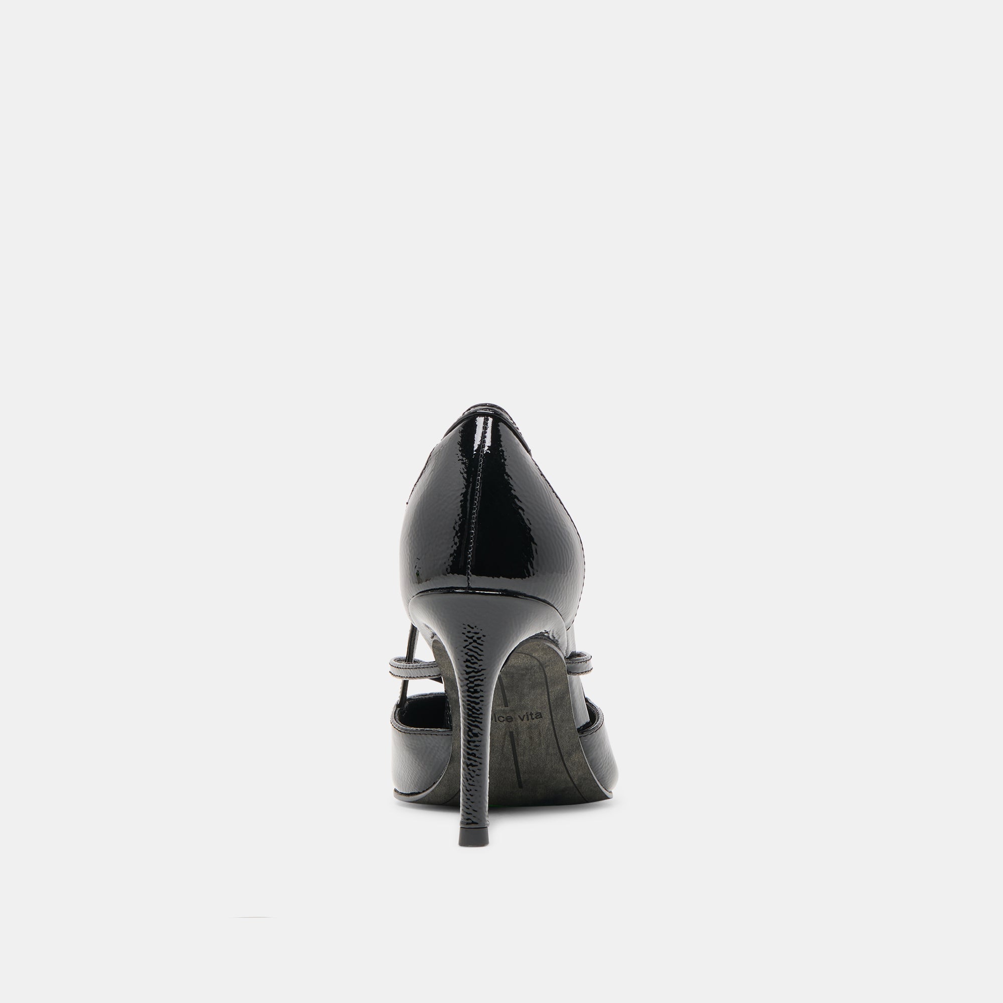 Kaine Midnight Crinkle Patent Leather Heels | Dolce Vita Women