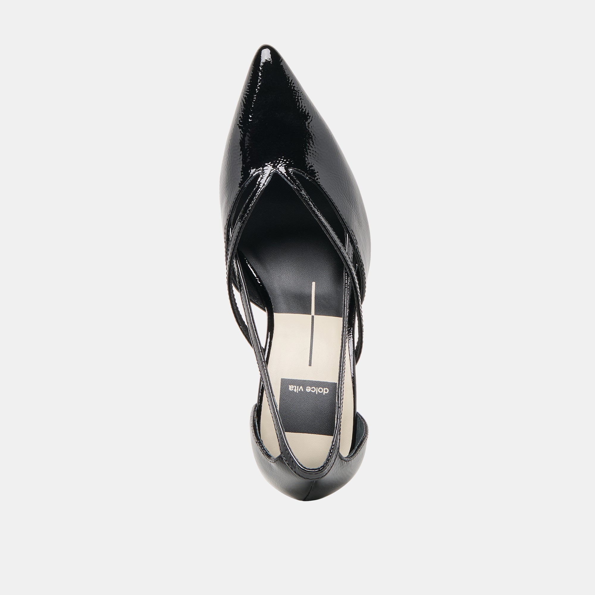 Kaine Midnight Crinkle Patent Leather Heels | Dolce Vita Women