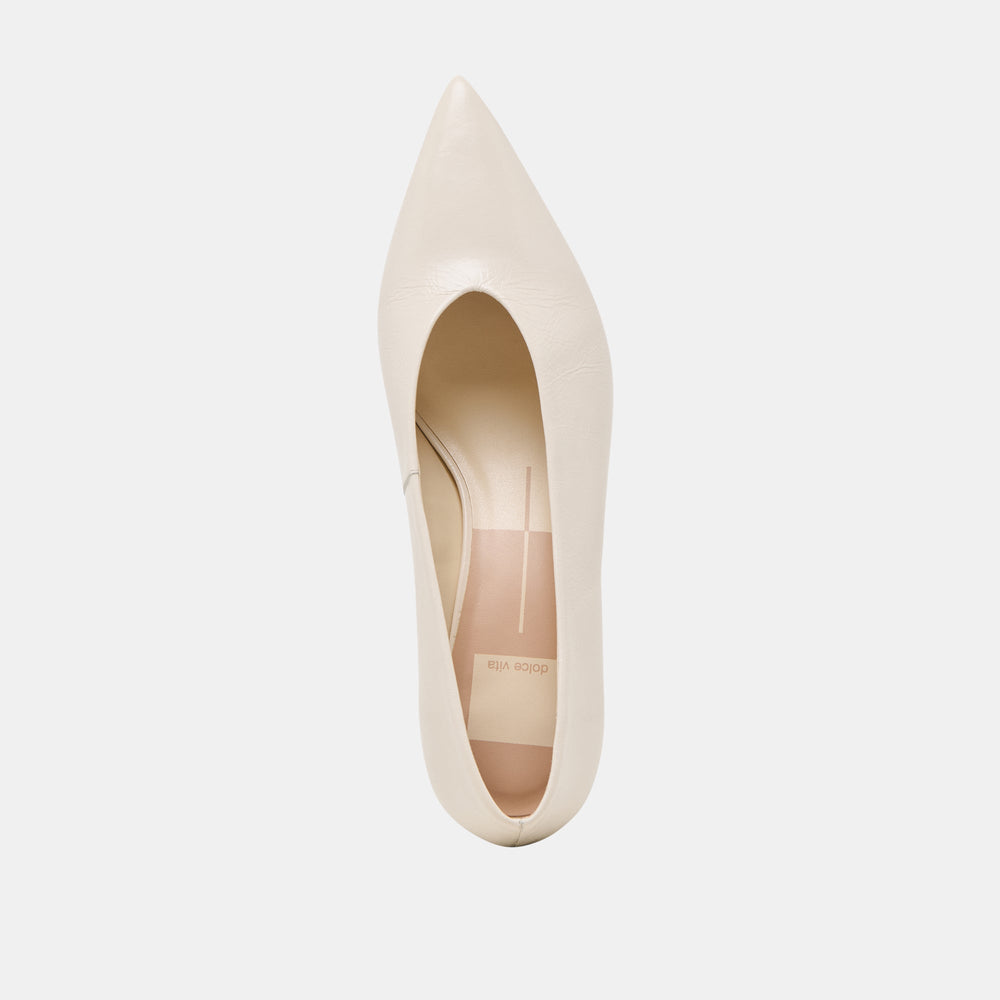 ALWYN HEELS BONE CRINKLE PATENT | Women Dolce Vita