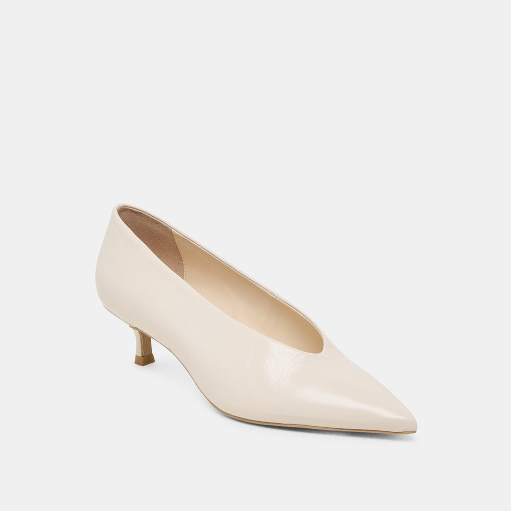 ALWYN HEELS BONE CRINKLE PATENT | Women Dolce Vita