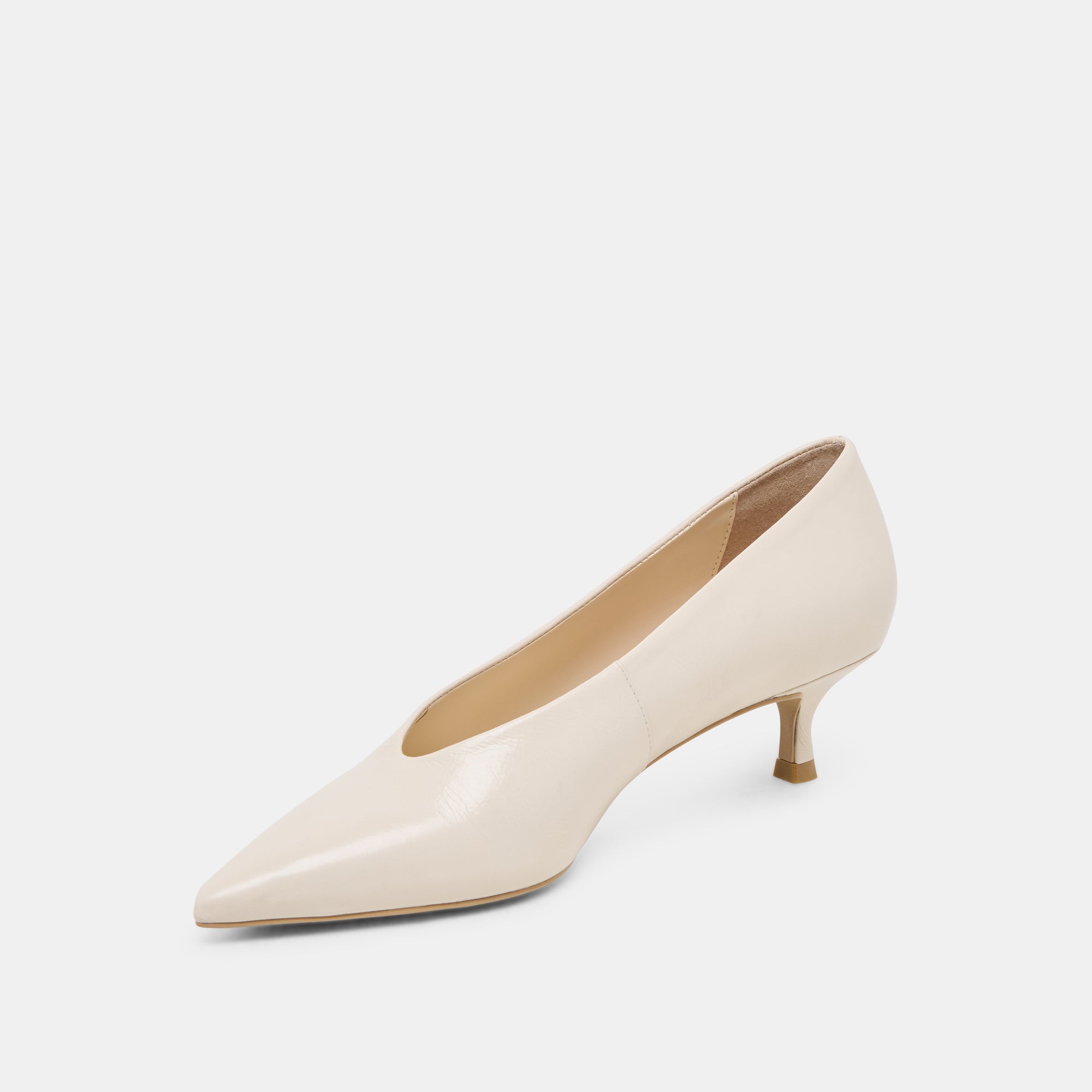 ALWYN HEELS BONE CRINKLE PATENT | Women Dolce Vita