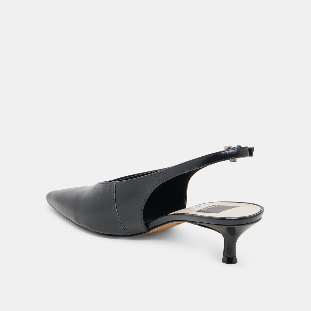 ALENNA HEELS MIDNIGHT CRINKLE PATENT | Women Dolce Vita