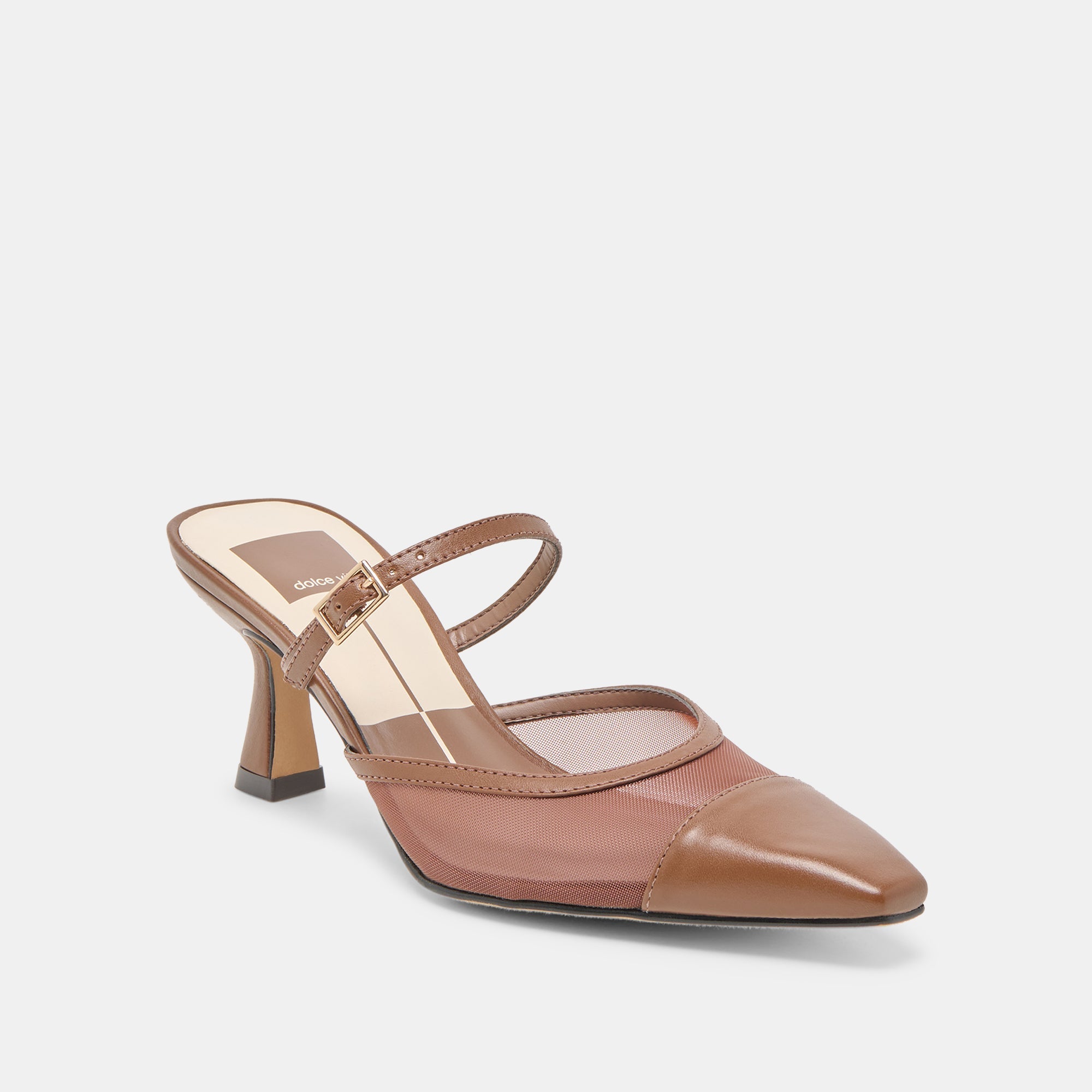 Loyd Espresso Mesh Heels | Women Dolce Vita