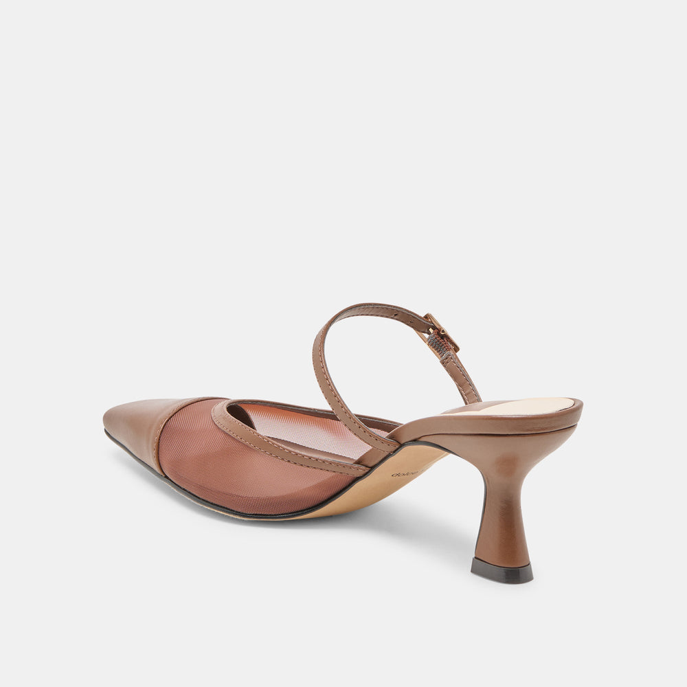 Loyd Espresso Mesh Heels | Women Dolce Vita