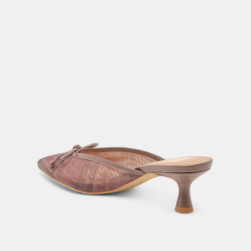 Cleo Cognac Plaid Mesh Heels | Dolce Vita Women