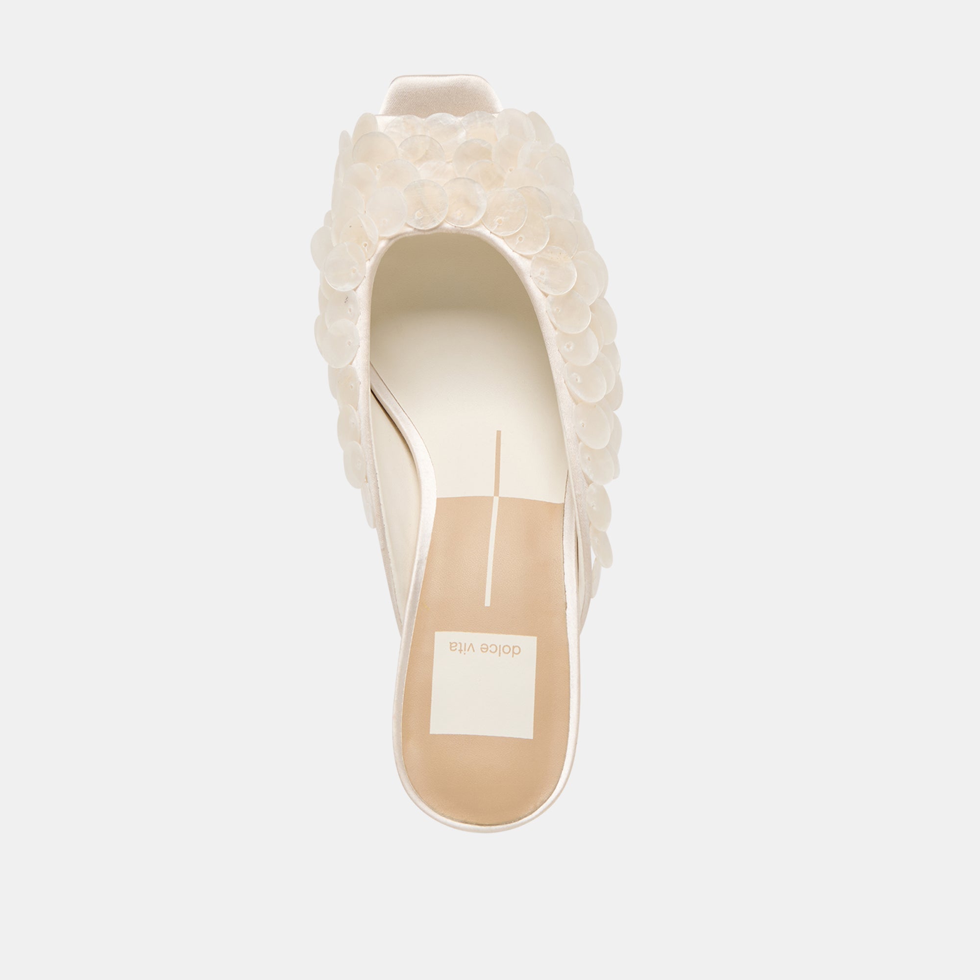 Samary Confetti Off White Satin Heels | Women Dolce Vita